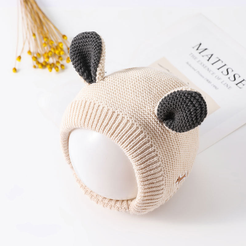 Warm Knitted Baby Hat with Earflaps - Cute Animal Ears for Winter - MAMTASTIC
