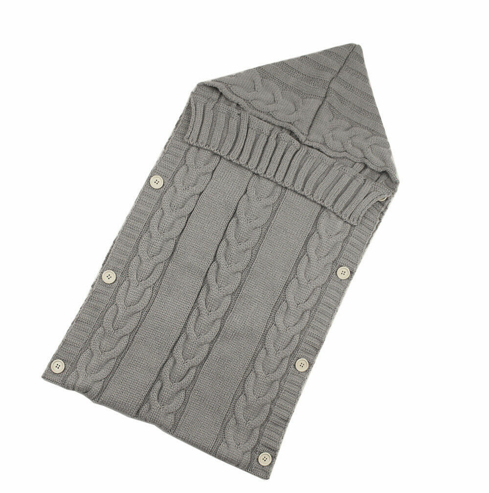 Hooded Baby Sleeping Bag with Wooden Buttons - Warm and Cozy for Infants - MAMTASTIC