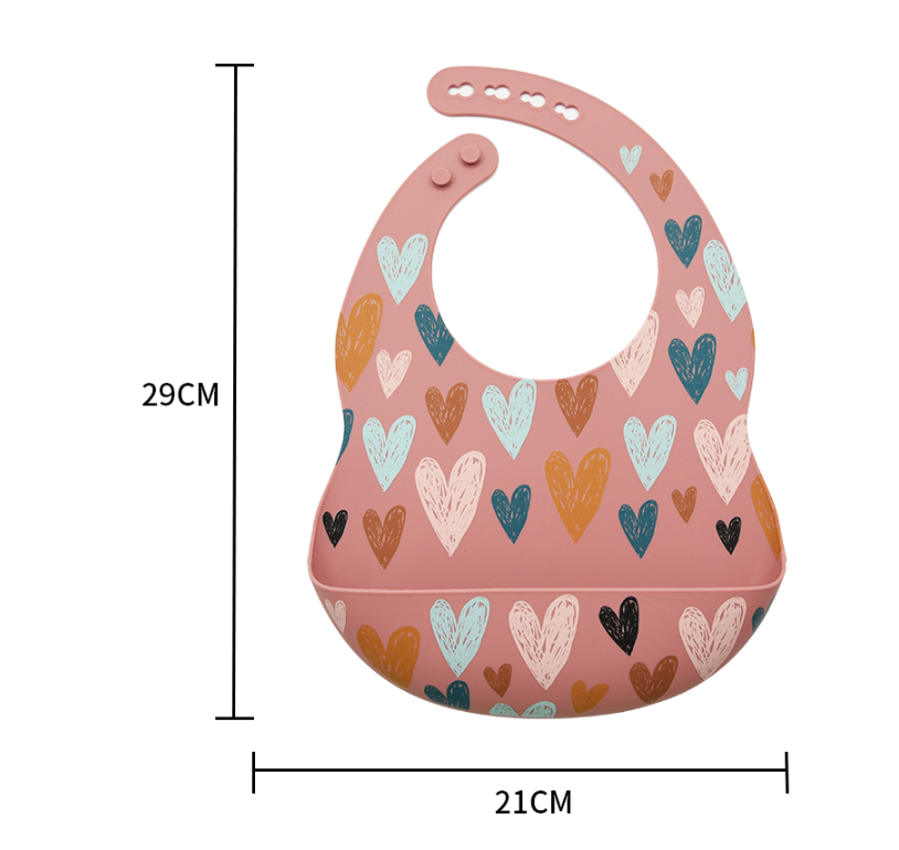 Waterproof Silicone Baby Bib with Food Catcher - MAMTASTIC