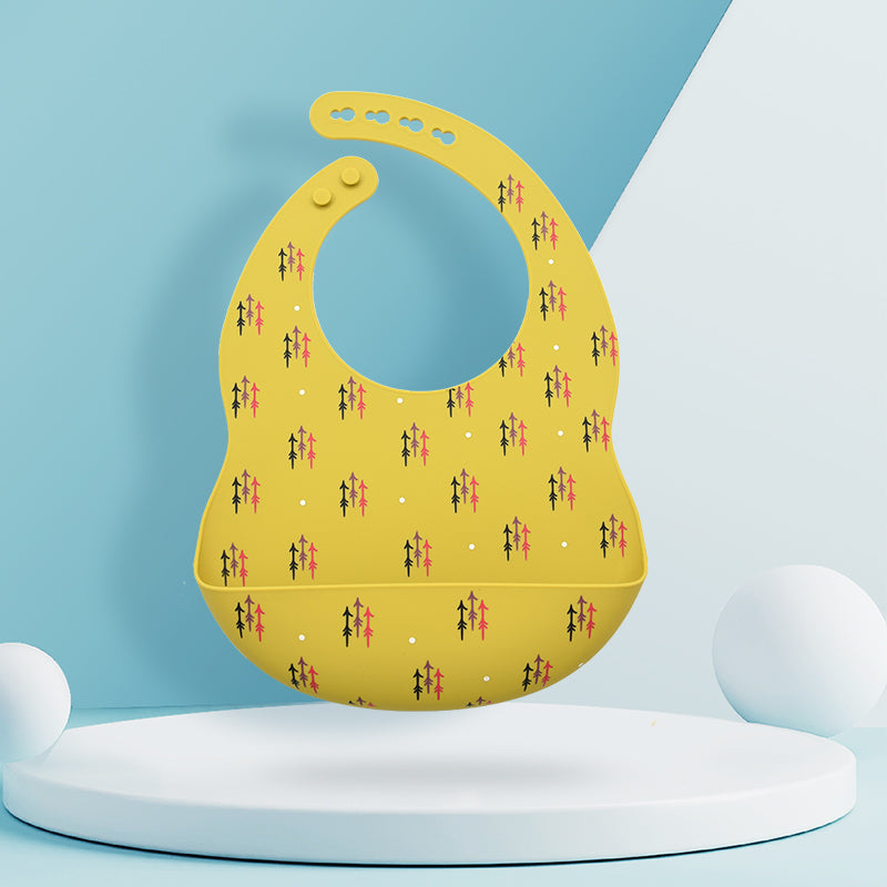 Waterproof Silicone Baby Bib with Food Catcher - MAMTASTIC