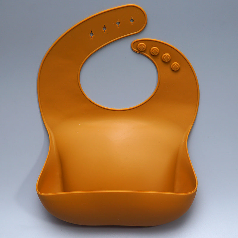 Waterproof Silicone Bib with Food Catcher for Babies - MAMTASTIC