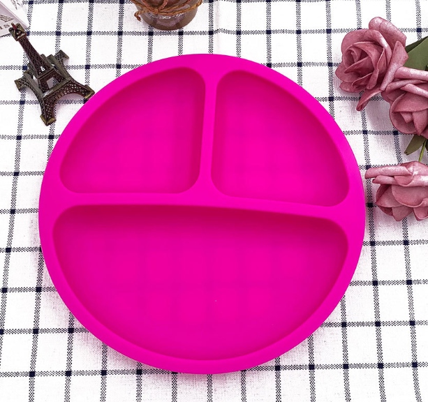 Silicone Baby Plate with Suction - Divided Plate for Toddlers - MAMTASTIC