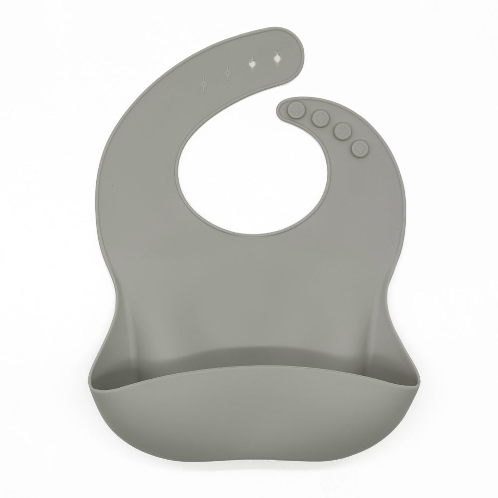 Waterproof Silicone Bib with Food Catcher for Babies - MAMTASTIC