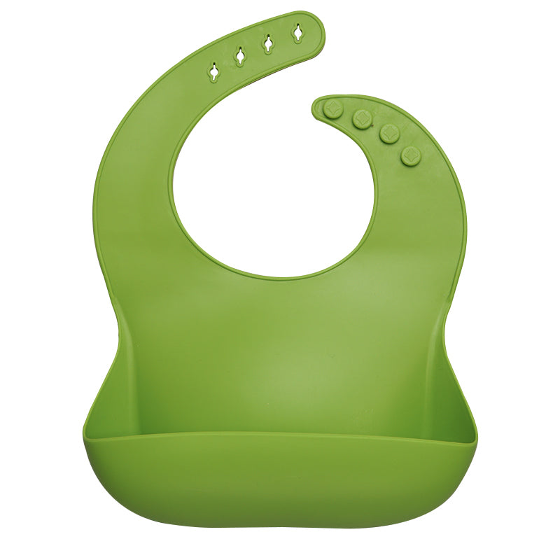 Waterproof Silicone Bib with Food Catcher for Babies - MAMTASTIC