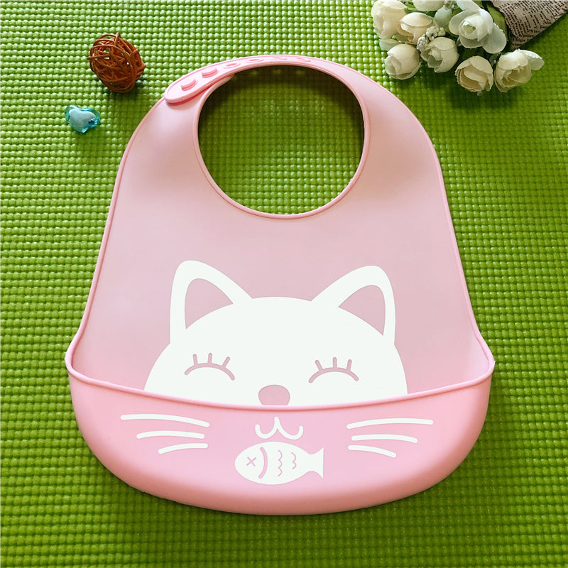 Waterproof Silicone Baby Bib with Food Catcher - MAMTASTIC