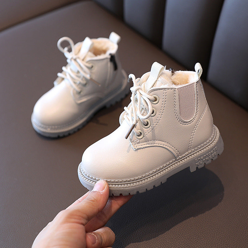 Waterproof Toddler Ankle Boots - Black or White - MAMTASTIC