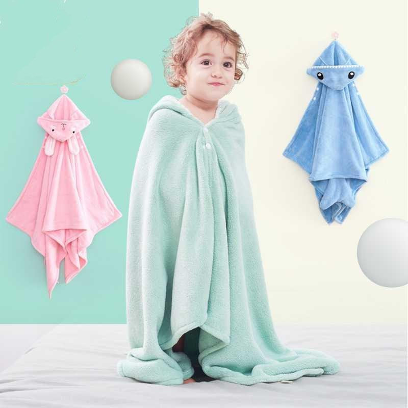 Baby Bathrobe with Animal Hood - Super Soft and Absorbent Towel - MAMTASTIC