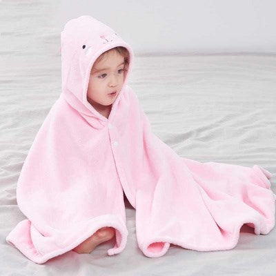 Baby Bathrobe with Animal Hood - Super Soft and Absorbent Towel - MAMTASTIC