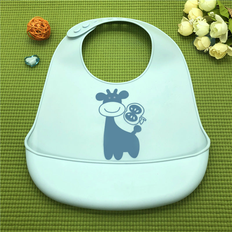 Waterproof Silicone Baby Bib with Food Catcher - MAMTASTIC