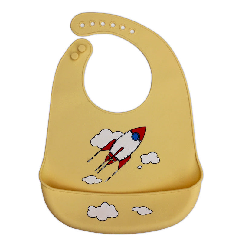 Waterproof Silicone Baby Bib with Food Catcher - MAMTASTIC