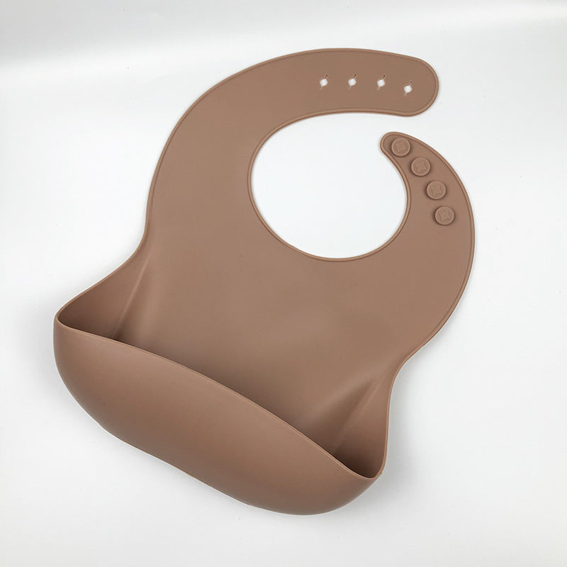 Waterproof Silicone Bib with Food Catcher for Babies - MAMTASTIC