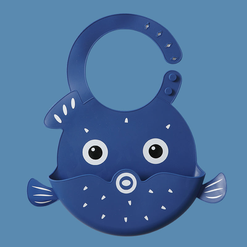 Waterproof Silicone Baby Bib with Food Catcher - MAMTASTIC