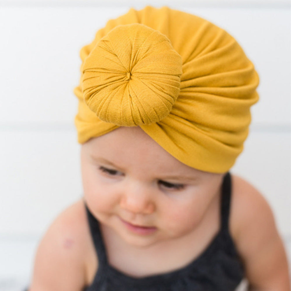 Baby Turban Hat: Soft Cotton & Knotted Design - MAMTASTIC