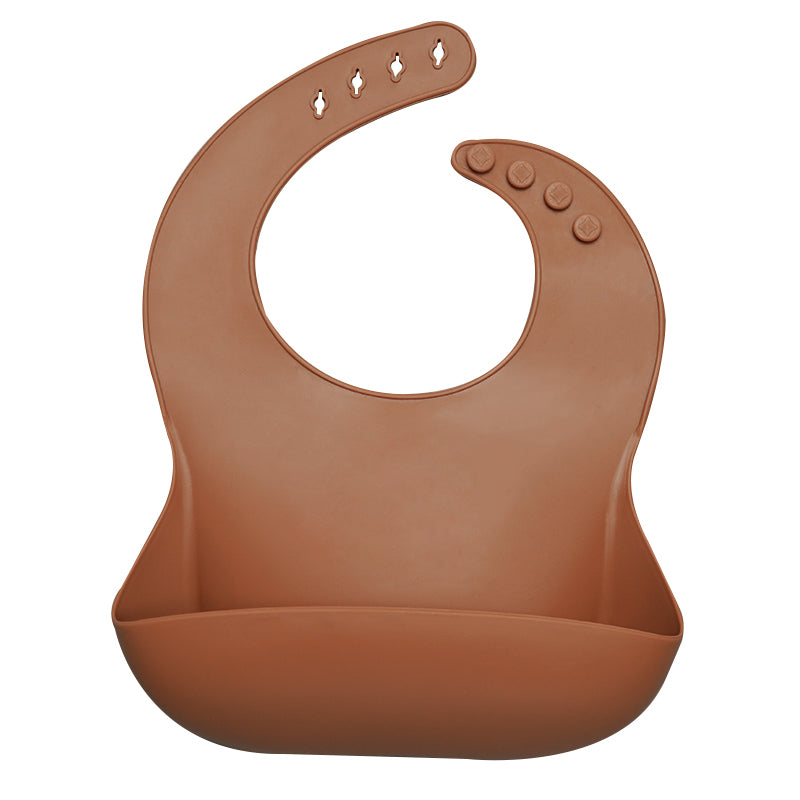 Waterproof Silicone Bib with Food Catcher for Babies - MAMTASTIC