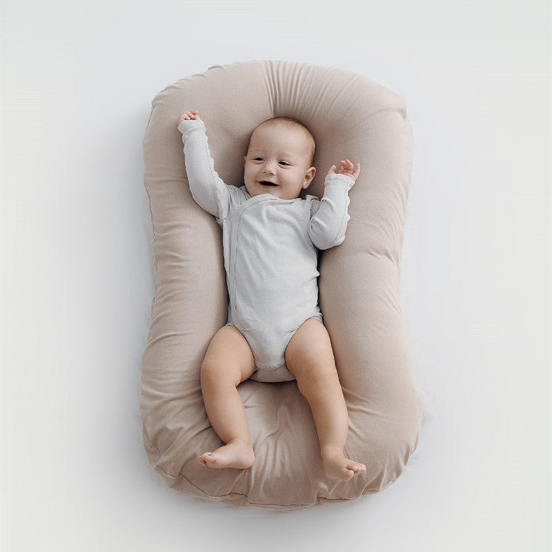 Portable Baby Nest for Travel - Soft and Breathable Cotton, Comfortable for Baby - MAMTASTIC