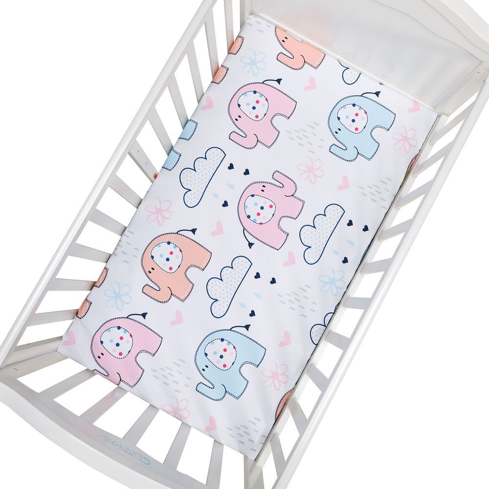 Soft and Breathable Baby Bed Sheet with Cute Animal Prints - Fitted Crib Sheet for Changing Pad - MAMTASTIC