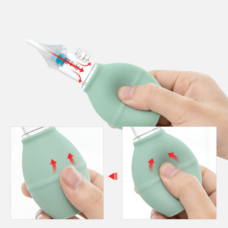 Silicone Baby Nasal Aspirator Pump Type - Gentle and Effective Mucus Remover - MAMTASTIC