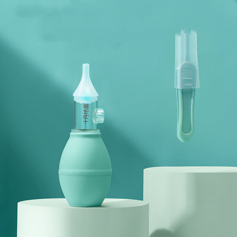 Silicone Baby Nasal Aspirator Pump Type - Gentle and Effective Mucus Remover - MAMTASTIC