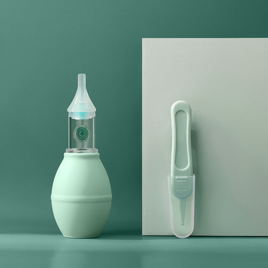 Silicone Baby Nasal Aspirator Pump Type - Gentle and Effective Mucus Remover - MAMTASTIC