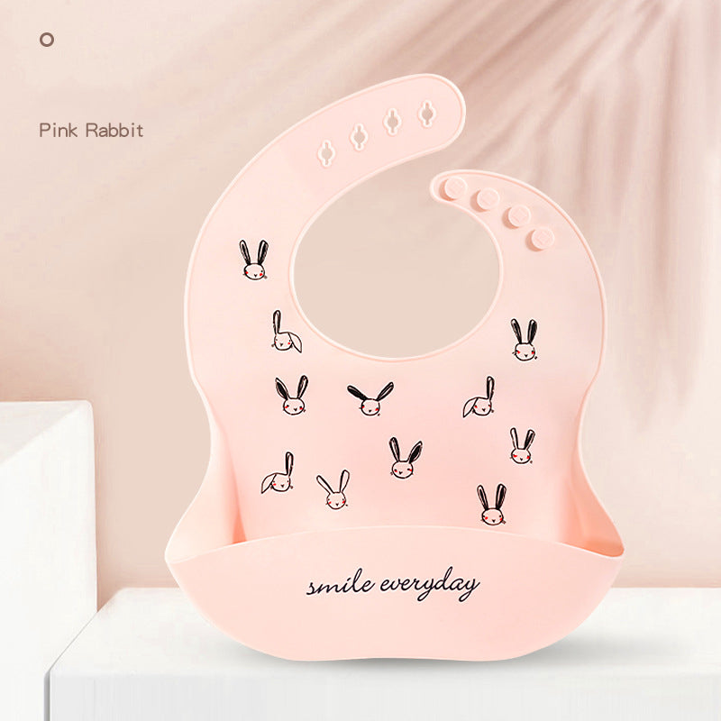 Silicone Baby Bib with Catch Pocket - Waterproof and Easy to Clean - MAMTASTIC