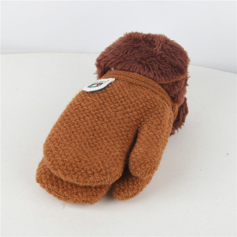 Warm Knitted Baby Mittens with Plush Fleece Lining - MAMTASTIC