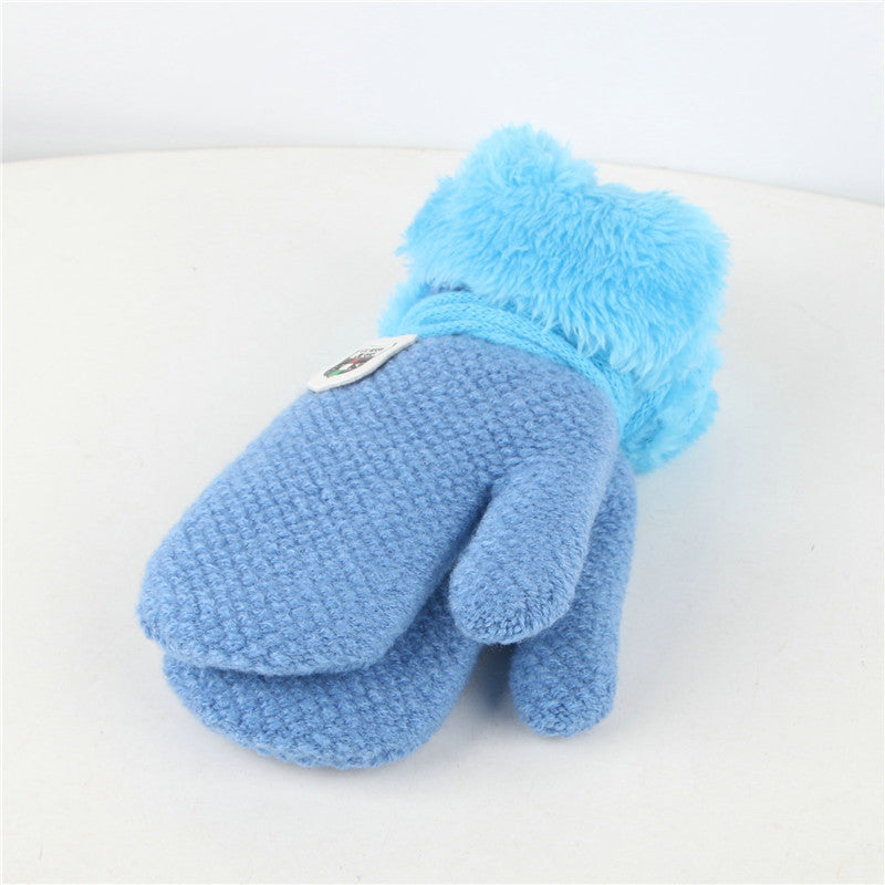 Warm Knitted Baby Mittens with Plush Fleece Lining - MAMTASTIC