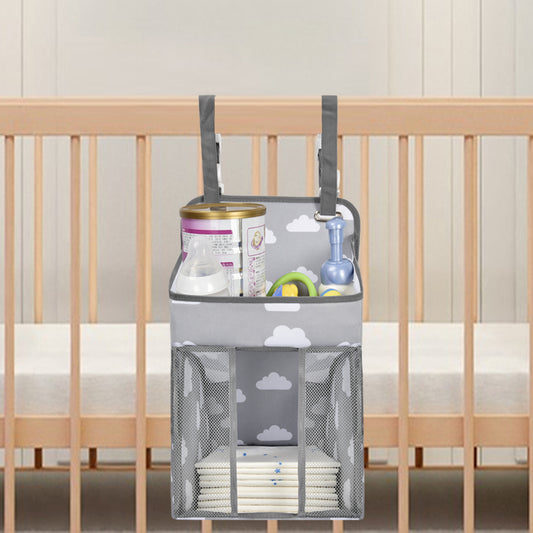 Hanging Diaper Storage Bag for Crib - Convenient Baby Organizer with Multiple Pockets - MAMTASTIC