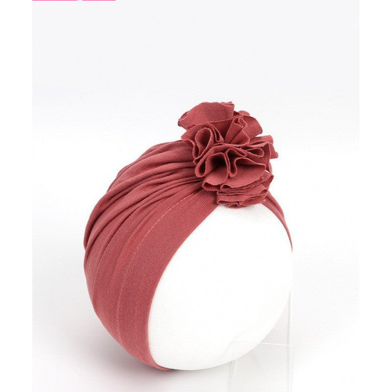 Baby Girl Flower Turban Hat - Soft and Stylish - MAMTASTIC