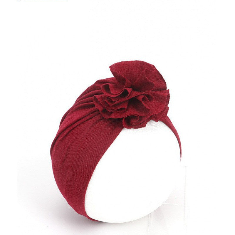 Baby Girl Flower Turban Hat - Soft and Stylish - MAMTASTIC