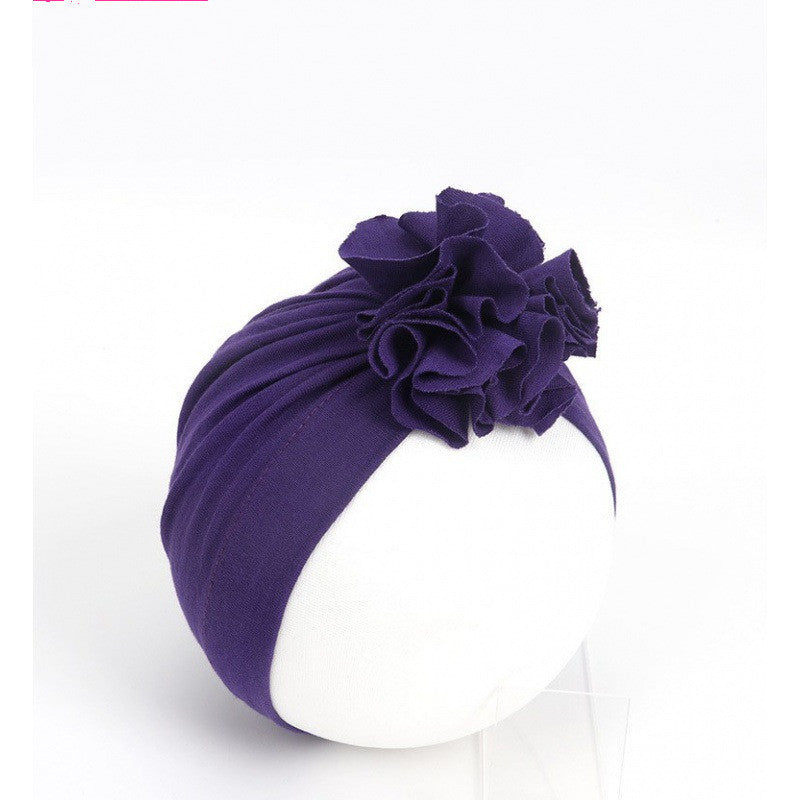 Baby Girl Flower Turban Hat - Soft and Stylish - MAMTASTIC
