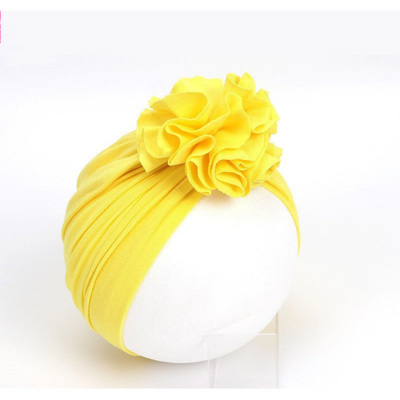 Baby Girl Flower Turban Hat - Soft and Stylish - MAMTASTIC