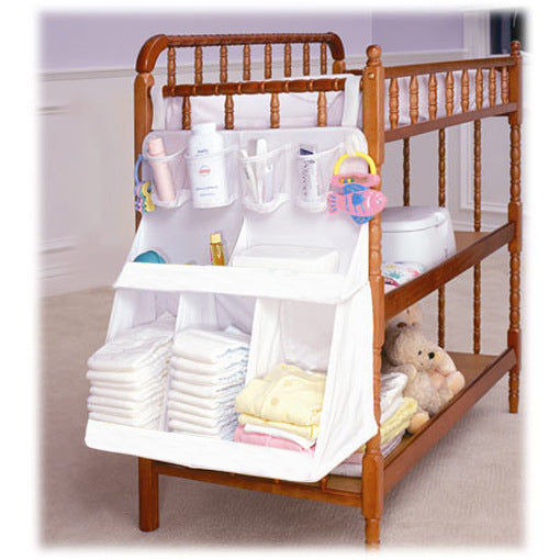 Baby Crib Organizer with Multiple Pockets for Diapers and Toys - MAMTASTIC