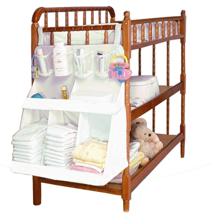 Baby Crib Organizer with Multiple Pockets for Diapers and Toys - MAMTASTIC