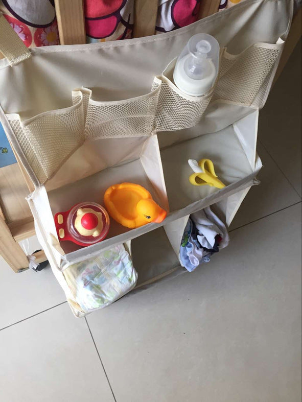 Baby Crib Organizer with Multiple Pockets for Diapers and Toys - MAMTASTIC