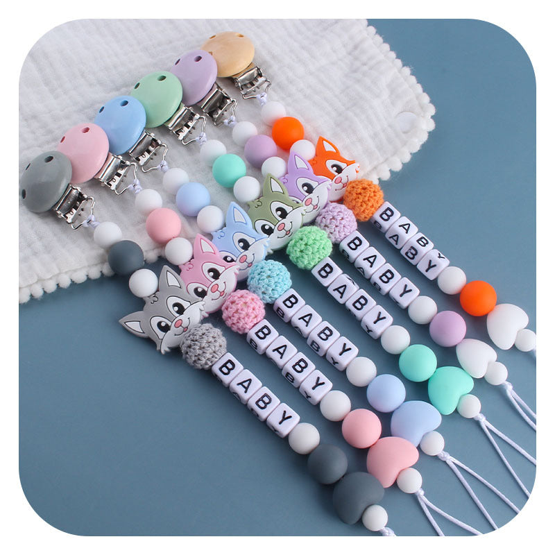 Silicone Pacifier Chain with Cute Animal Design - MAMTASTIC