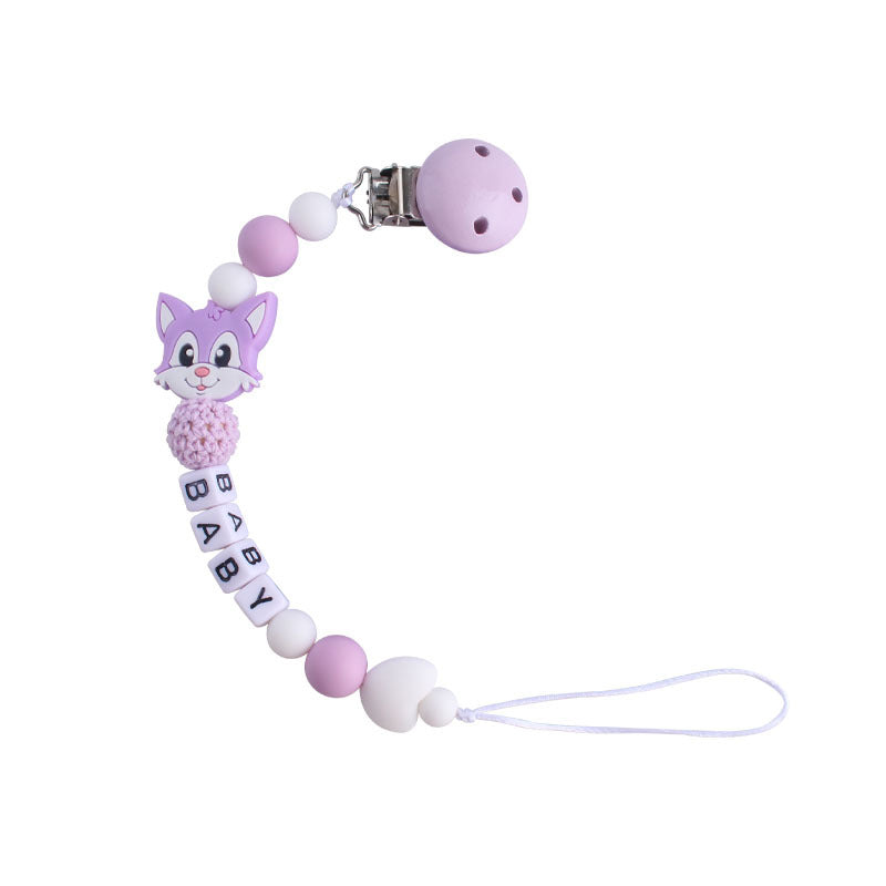 Silicone Pacifier Chain with Cute Animal Design - MAMTASTIC