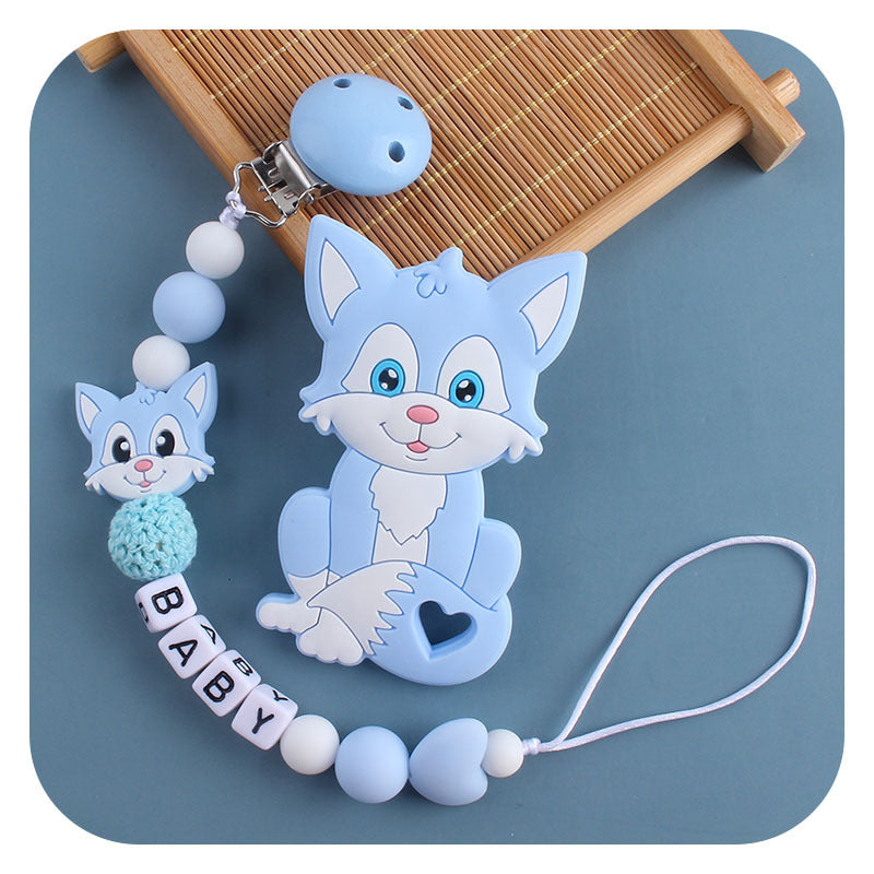 Silicone Pacifier Chain with Cute Animal Design - MAMTASTIC