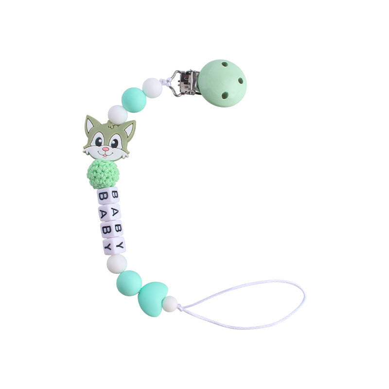 Silicone Pacifier Chain with Cute Animal Design - MAMTASTIC
