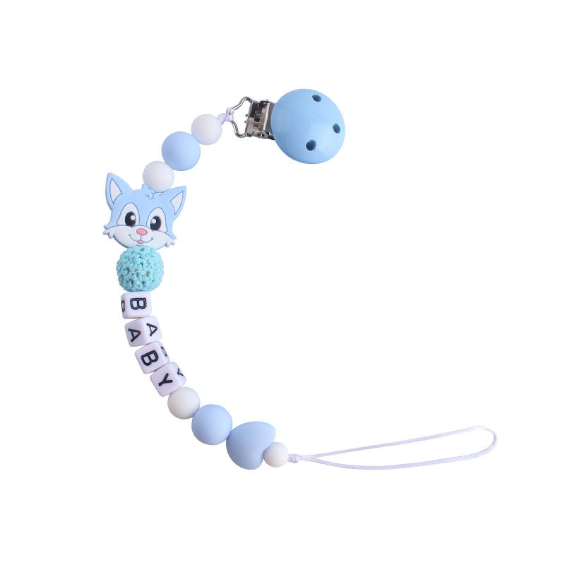 Silicone Pacifier Chain with Cute Animal Design - MAMTASTIC