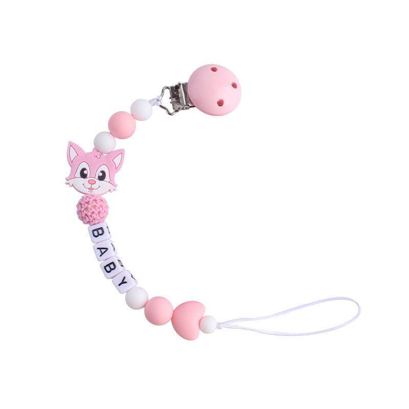 Silicone Pacifier Chain with Cute Animal Design - MAMTASTIC
