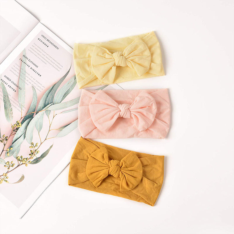Soft and Stretchy Baby Headbands with Knotted Bows - MAMTASTIC