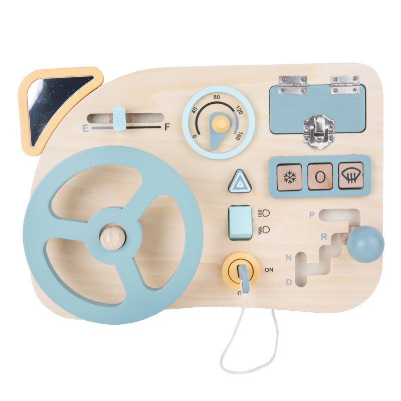 Colorful Wooden Busy Board for Kids: Educational & Fun - MAMTASTIC