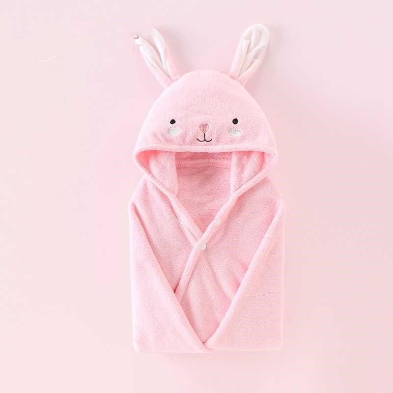 Baby Bathrobe with Animal Hood - Super Soft and Absorbent Towel - MAMTASTIC