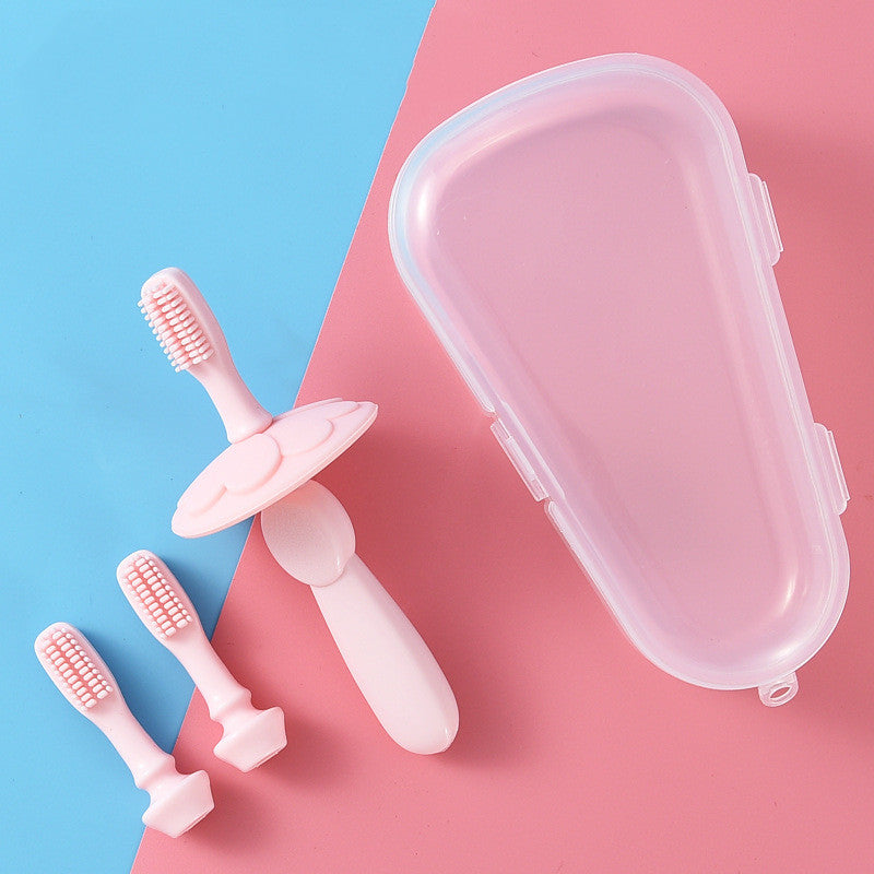 Soft Silicone Baby Toothbrush for Gentle Cleaning - Safe and Durable Toddler Toothbrush - MAMTASTIC