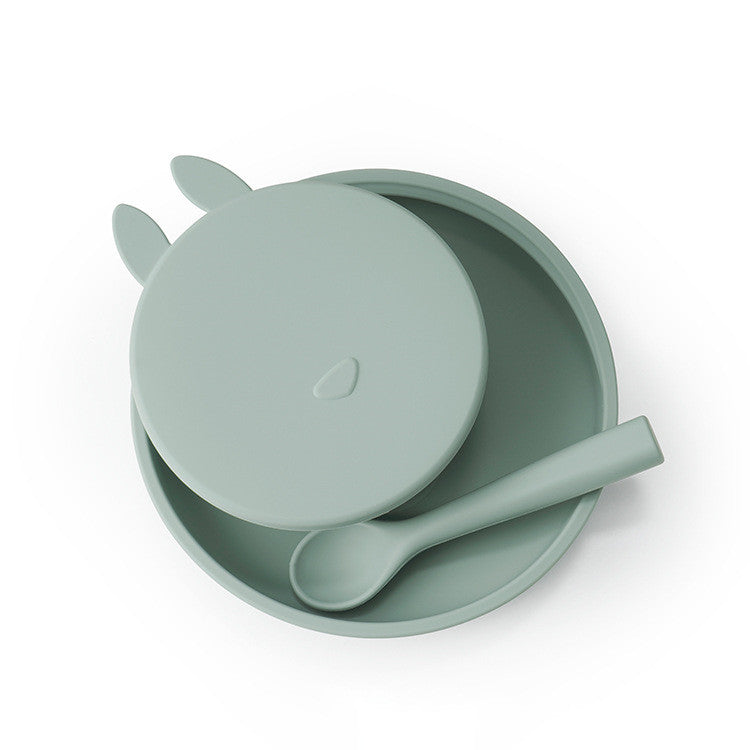 Silicone Baby Bowl and Plate Set with Spoon - MAMTASTIC