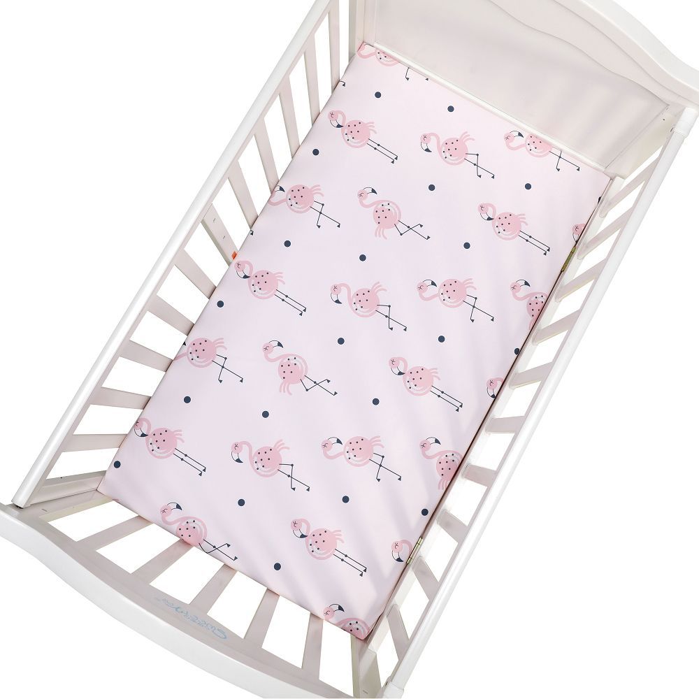 Soft and Breathable Baby Bed Sheet with Cute Animal Prints - Fitted Crib Sheet for Changing Pad - MAMTASTIC