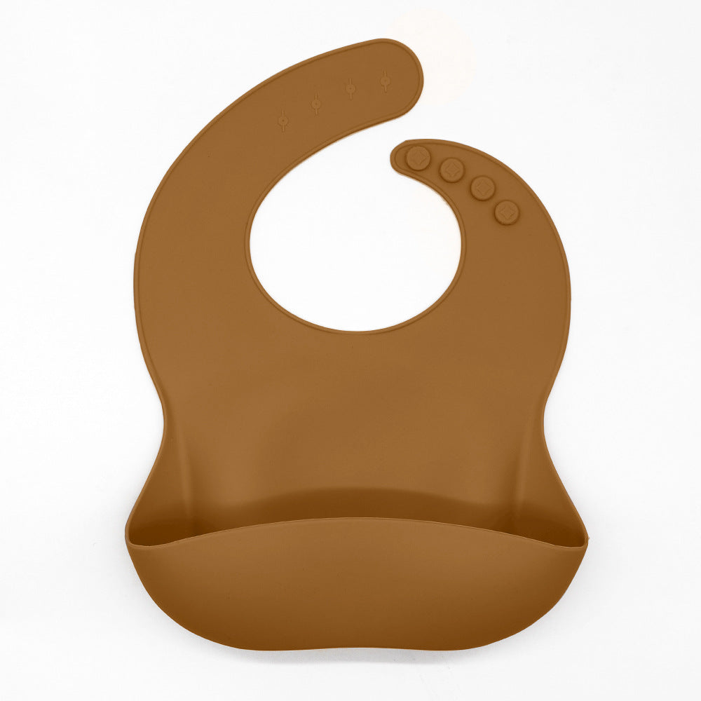 Waterproof Silicone Bib with Food Catcher for Babies - MAMTASTIC
