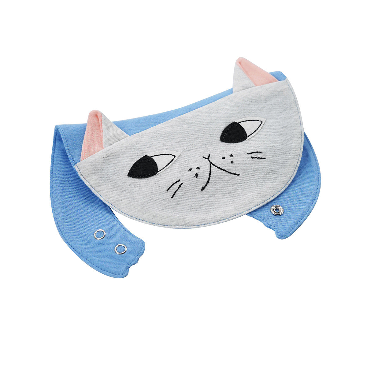 Soft Cotton Baby Bibs with Animal Designs - Absorbent, Waterproof, Snap Buttons - MAMTASTIC