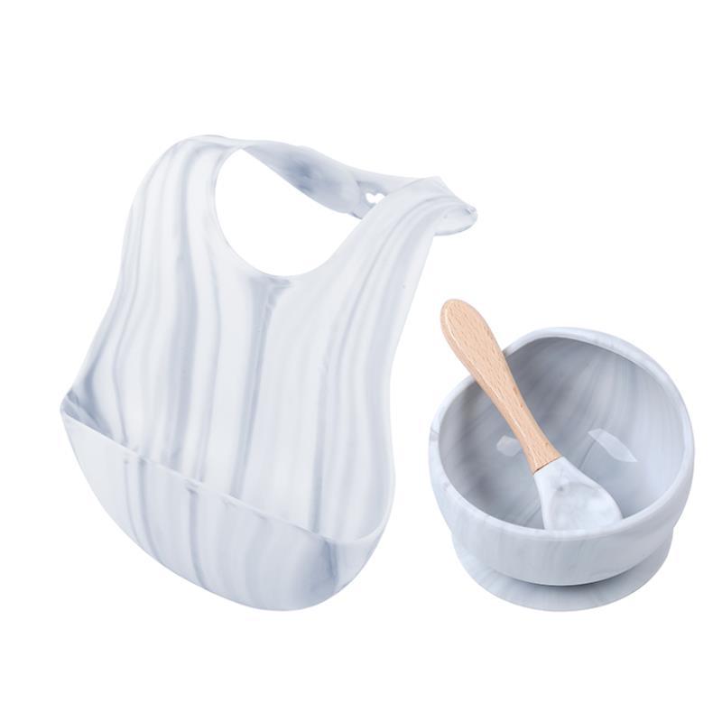 Waterproof Silicone Baby Bib with Food Catcher Pocket - MAMTASTIC