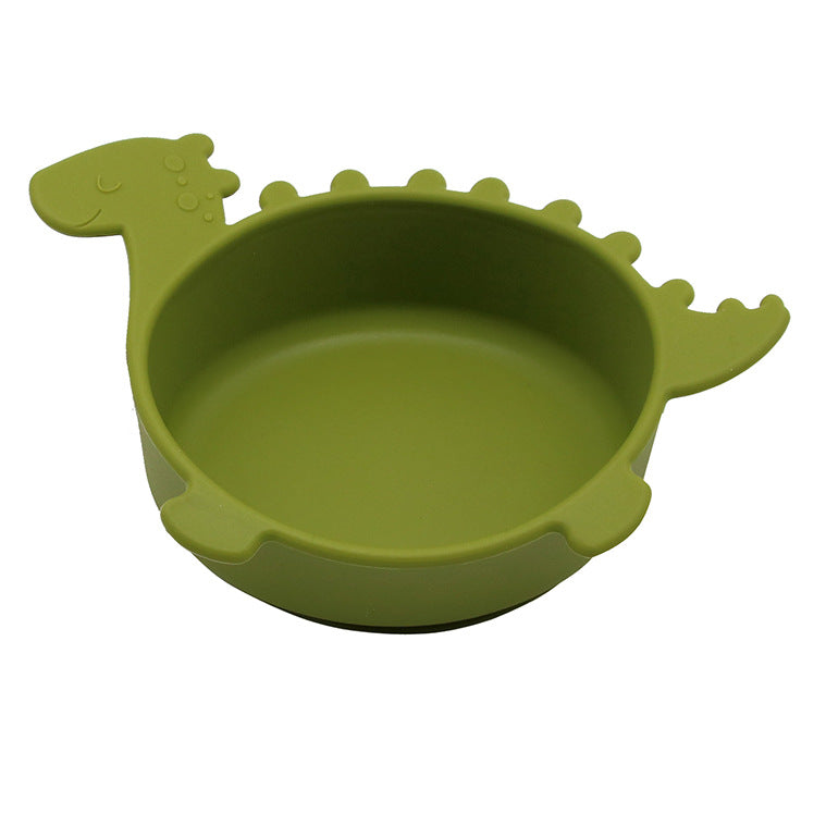 Silicone Suction Bowl for Babies - Non-Slip, Easy Clean, Dinosaur Design - MAMTASTIC